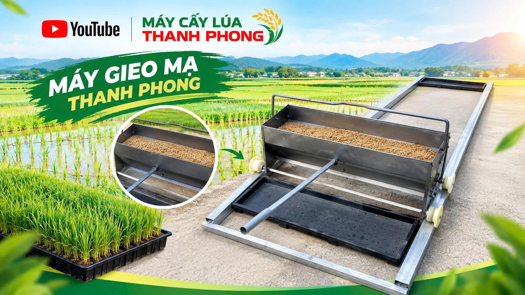 Máy gieo mạ khay đa năng